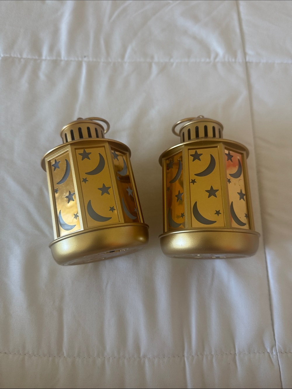 IKEA Gold Moon & Star Decorative Lanterns - Set of 2
